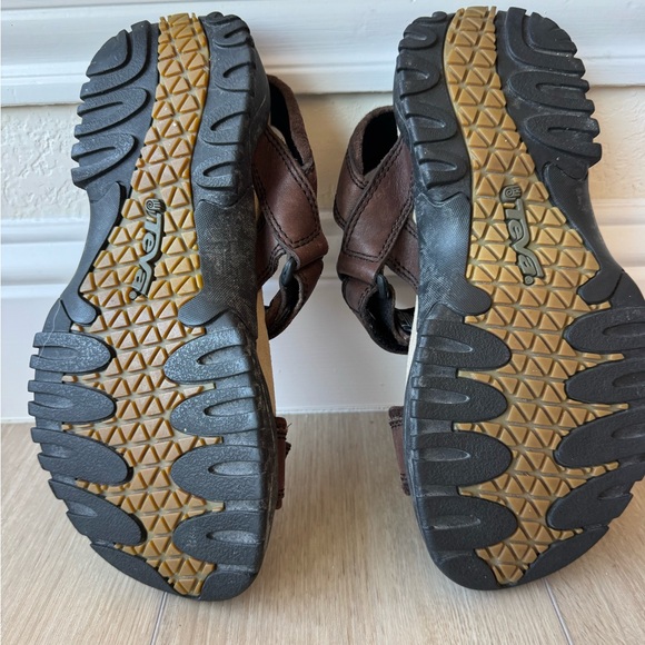 Teva Waterproof Leather Hiking Sandals Brown #6591 Men’s 8 EUC - Picture 14 of 14